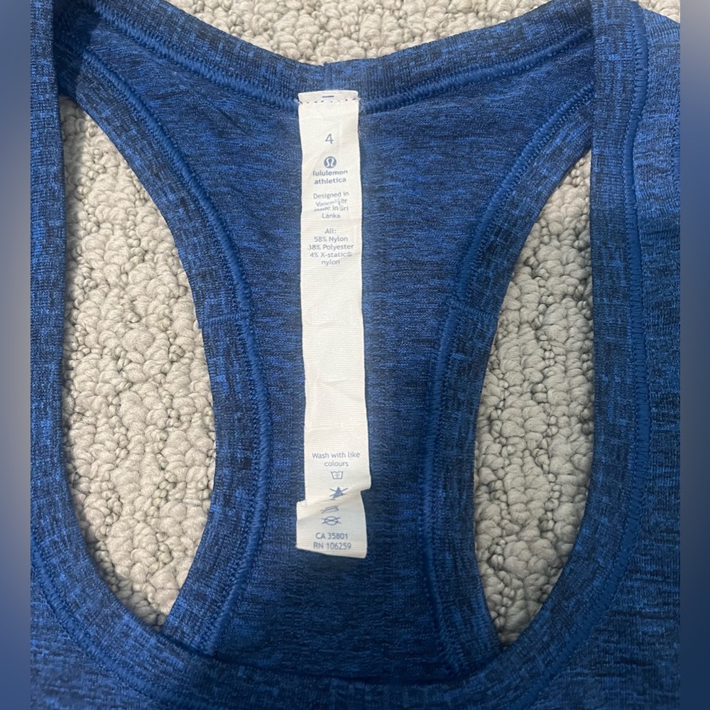 Lululemon Swiftly Tech Racerback
Black / Sapphire Blue - Picture 5 of 7